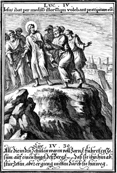 Nazareth tries to through Jesus off a Cliff