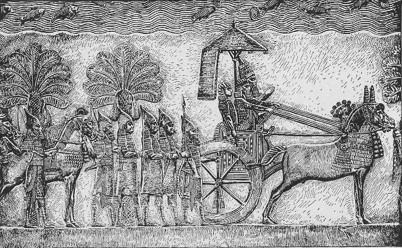King Sennacherib of Nineveh in Babylon