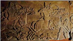 Babylonian soldiers on horses