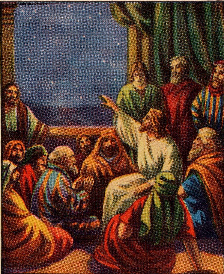 Jesus Talks to His Disciples about Heaven