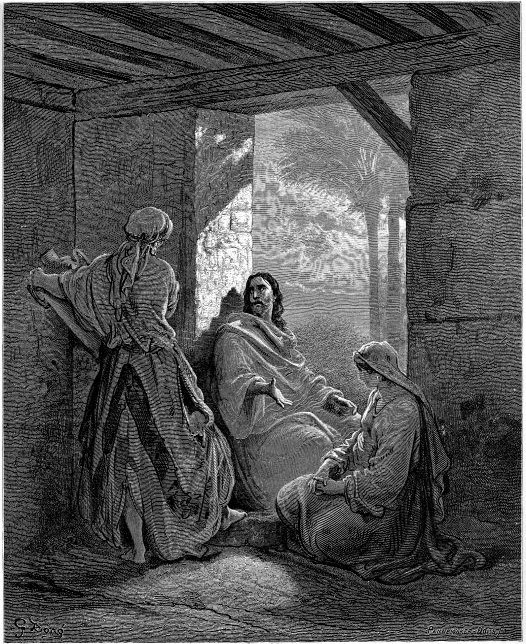 Jesus at the House of Martha and Mary