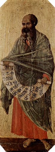 Malachi by Duccio di Buoninsegna cir. 1310
