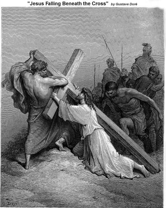 Jesus Falls Beneath the Cross